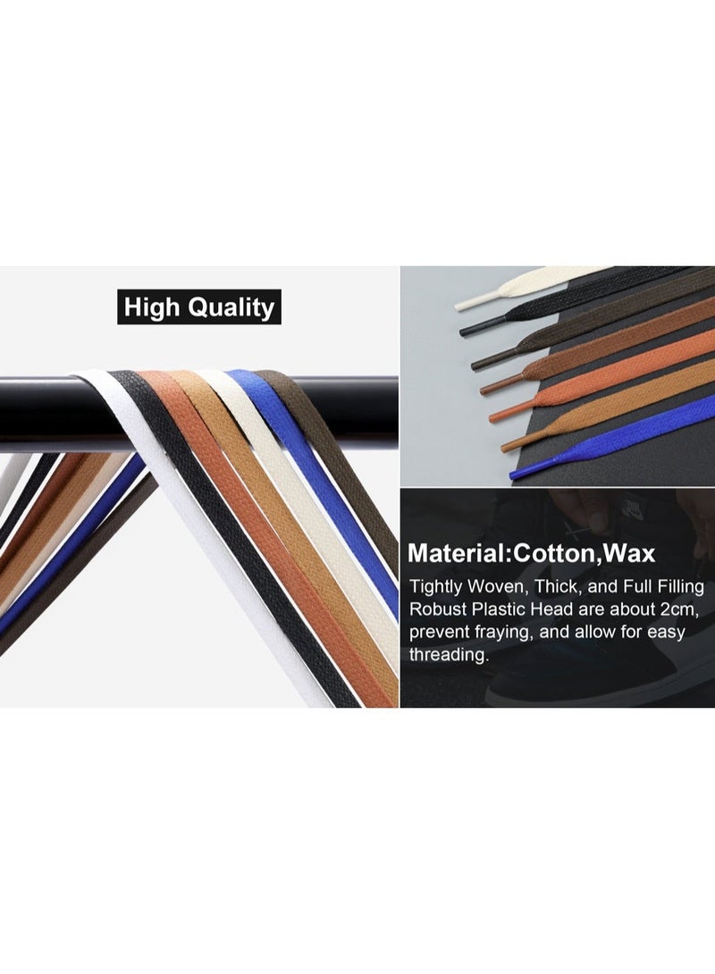 Flat cotton shoelaces for men's and women's boots and sneakers - Image 5