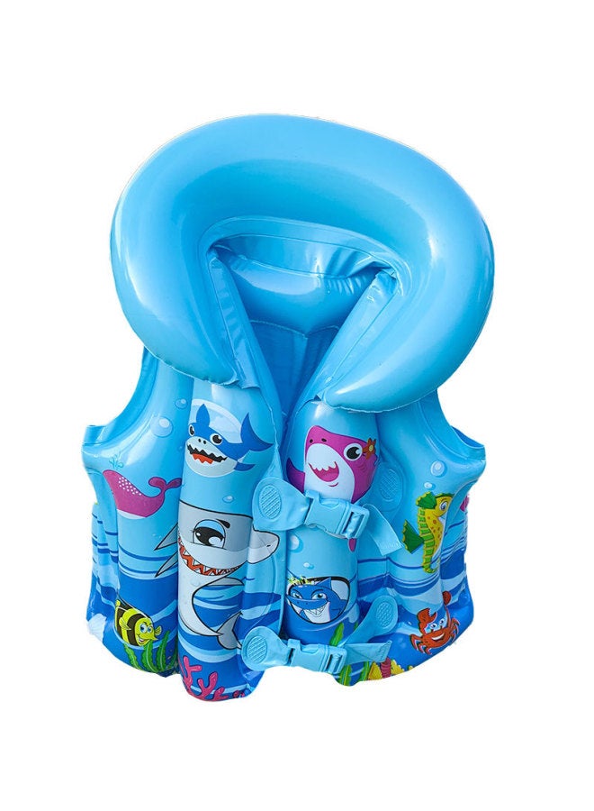 Ocean World Thickened Children's Life Jacket Swimsuit Children's Inflatable Vest Buoyancy Swimsuit Inflatable PVC-Outer Diameter After Inflation:M (suitable For 1-2 Years Old)-Inside Diameter After Inflation:Pink-Sea World Swimsuit
