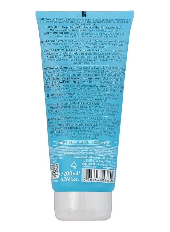 ديرميدك جل التنظيف الكريمي هيدرين 3 هيالورو من ديرميديك 200 مل - Image 2