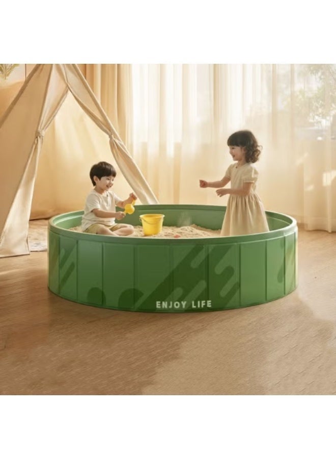 SKAFA Foldable Kids Sand & Water Play Pool & Activity Center | Portable Ball Pit, Sandbox, Water Play, Baby Sensory Toy Station | Indoor/Outdoor Game Room for Toddlers. (Green, 100CM) - Image 4