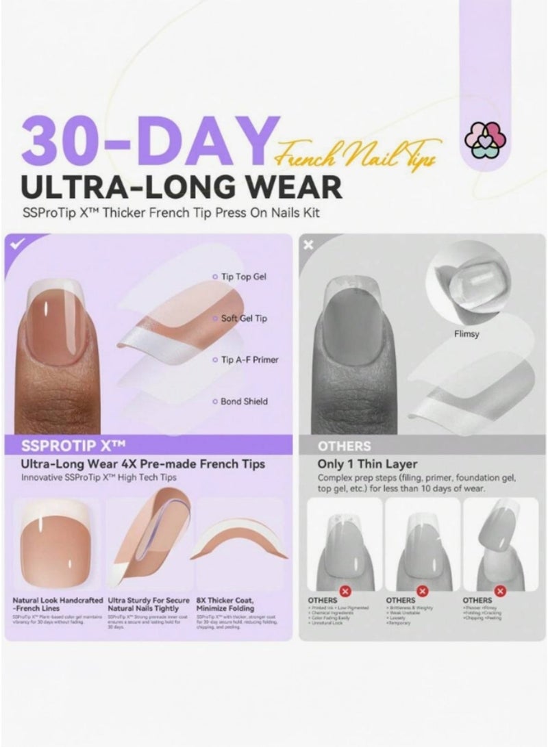 Saviland SSPORTIP XTM 4.0 Nail Extension Tips – Professional Salon-Grade Nail System (30-Day Super Long-Wear) - Image 5