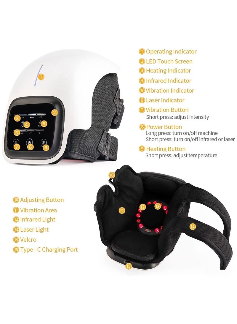 Generic Laser Knee Massager, Heating Physiotherapy Instrument Shoulder/Elbow/Knee Vibration Massage Rehabilitation Pain Relief  - Image 5