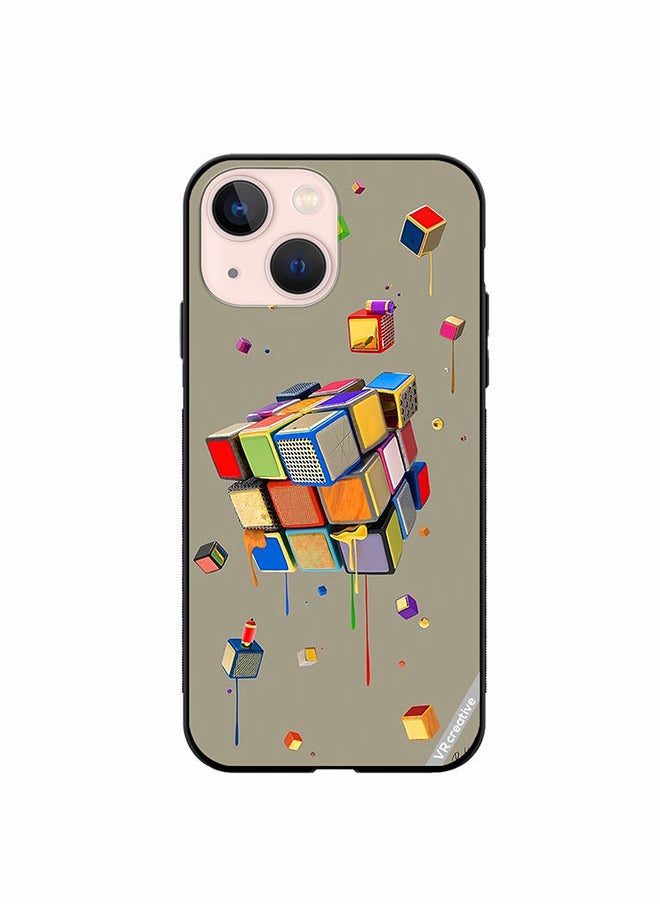 Protective Case Cover For Apple iPhone 14 Plus Dice Design Multicolour