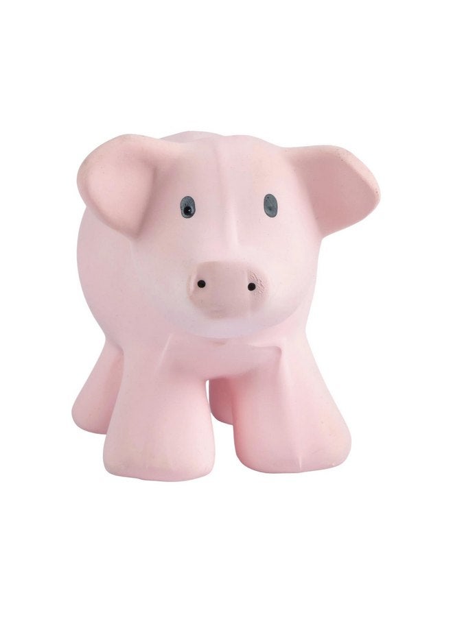 Tikiri My First Farm Animal Pig Natural Rubber Rattle (Pink) - Image 4
