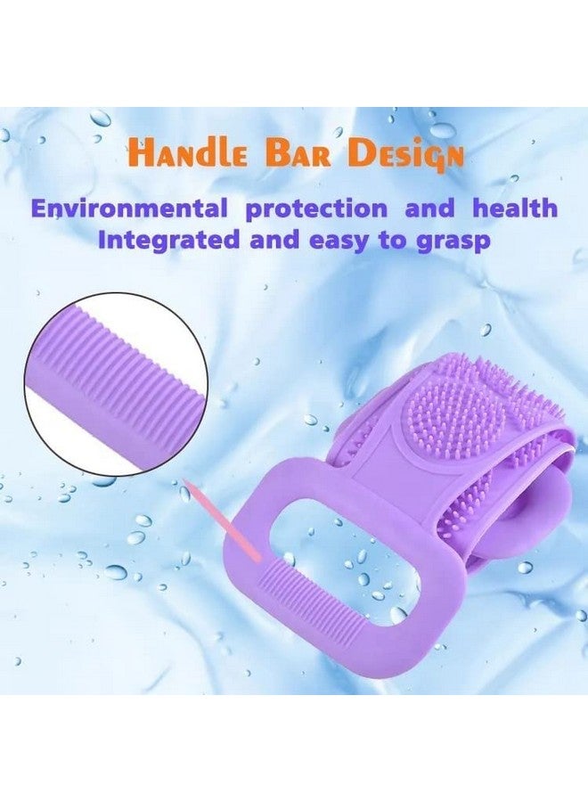 TOP SELECT Silicone Body Back Scrubber Double Side Bathing Brush for Skin Deep Cleaning Massage, Dead Skin Removal Exfoliating Belt for Shower, Easy to Clean, Lathers Well for Men & Women - Image 5