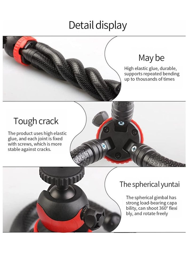 ELTRAZONE Flexible Tripod，12 Inch Phone Tripod for iPhone and Android Phone, Action Camera Tripod for GoPro Canon Nikon DSLR - Image 5