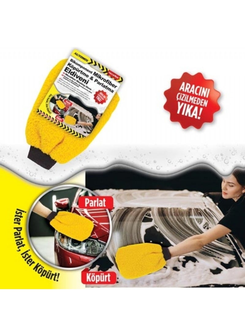 Automix - Bicomponent Microfiber Foaming and Polishing Glove - Image 1