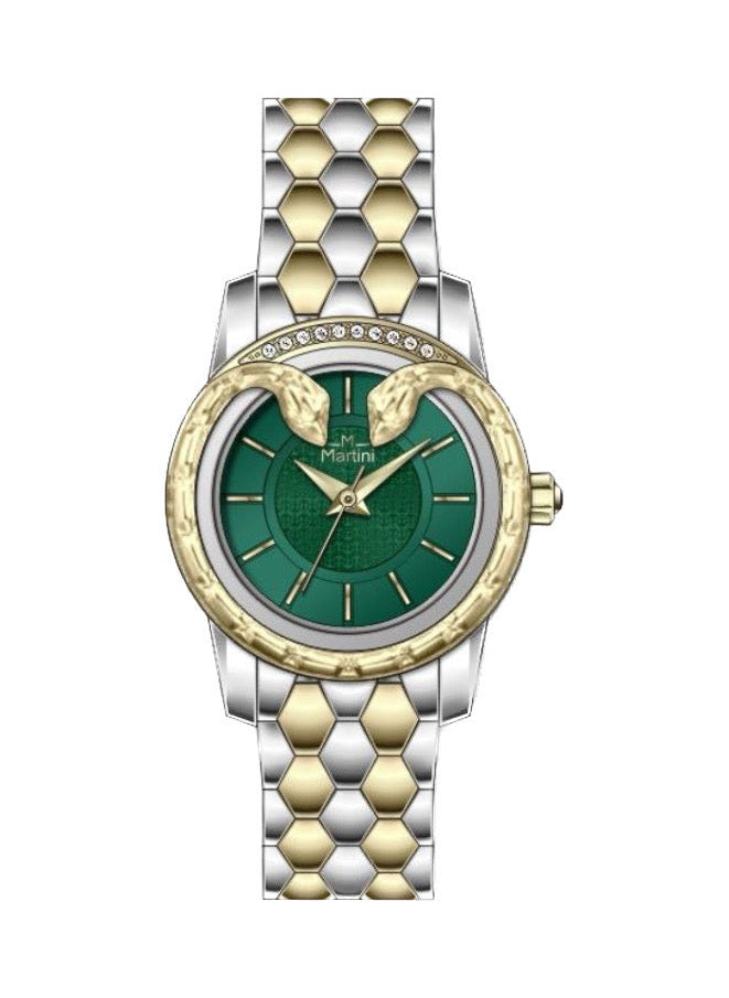 MARTINI - Round Snake Green Dial Analog Watch - Image 1