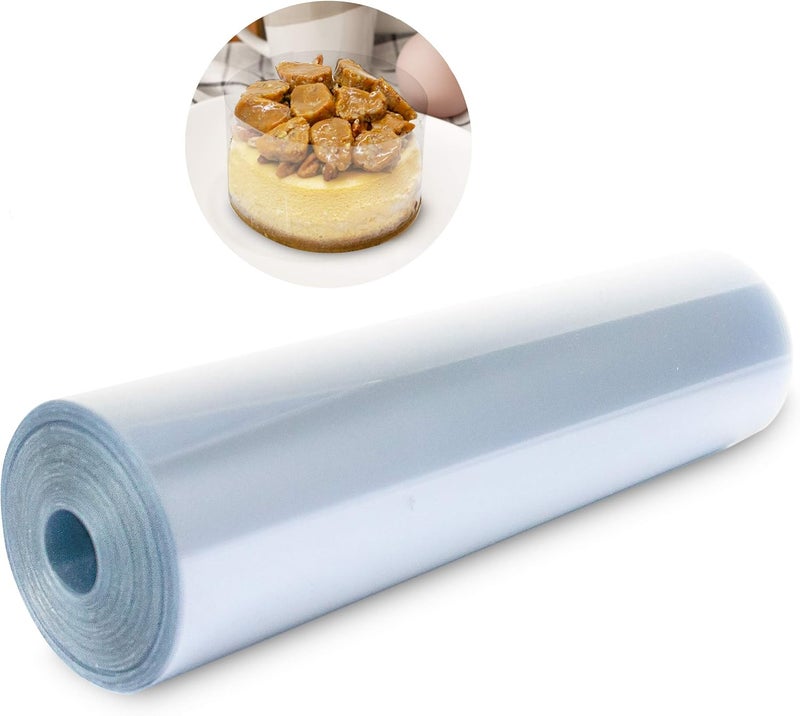 FIESTA WRAPS Cake Collar 6 x 600 in (50ft) - Acetate Roll - Acetate Sheets for Baking - Cake Wrapping Plastic - Acetato para Reposteria y Pasteles - Image 1