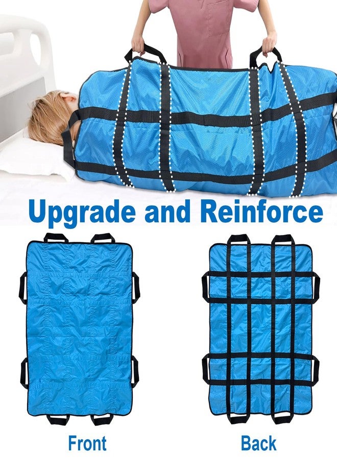 BLHLA Reusable Positioning Bed Pads for Elderly with 8 Handles 48"x40", Washable Transfer Slide Sheets for Moving, Turning, Lifting Patients, Draw Sheets for Hospital Beds, Padded Bed Senior Transfer Helper - Image 3