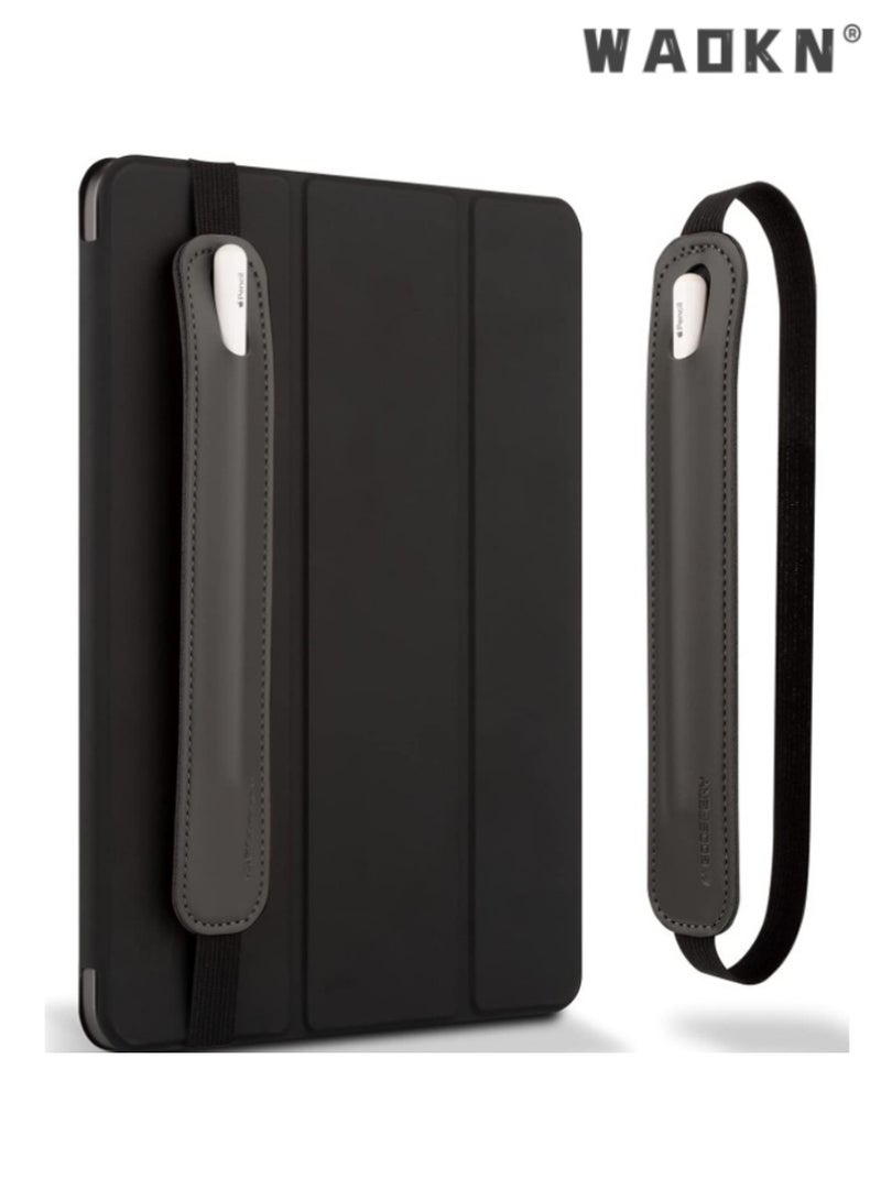 دبليو أيه أو كي أن عالمية تعمل باللمس القلم حامل مع حزام مطاطي ، بو الجلود القلم حالة لباد ، متوافق مع الجيل الأول والثاني من أبل Pencil ، رقيقة ، تصميم المحمولة ، ومناسبة للسفر والعمل - Image 1