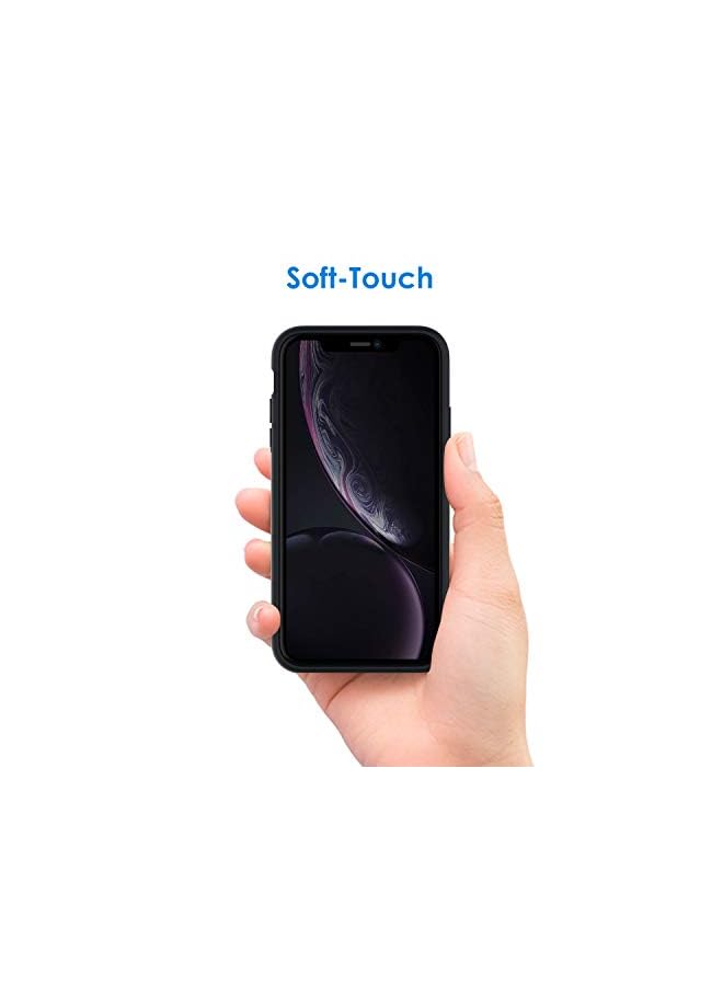 Jetech Silicone Case for iPhone XR, 6.1-Inch, Silky-Soft Touch Full-Body Protective Case, Shockproof Cover with Microfiber Lining (Black) - Image 4
