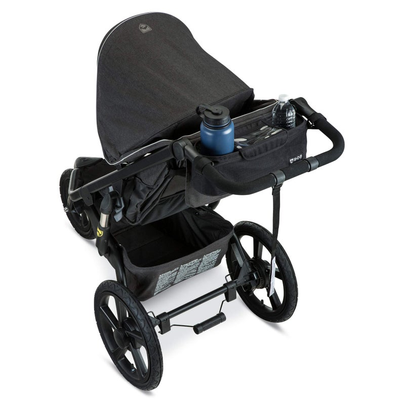 BOB Gear Deluxe Handlebar Console with Tire Pump for Single Jogging Strollers, Black - Image 4