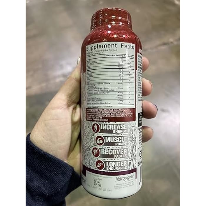 5% Nutrition Kill It Ready-to-Drink High Stim Pre Workout | 400mg Caffeine Energy Drink | Extreme Pump, Endurance, Focus & Hydration | Citrulline, Beta Alanine, Taurine | 1 Pack (Wild Berry) - Image 3