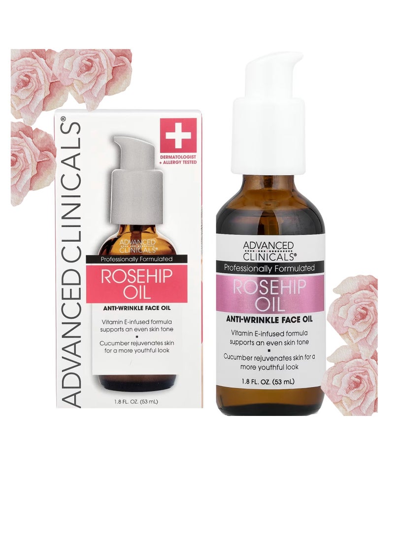 Advanced Clinicals, Rosehip Oil, 1.8 fl oz (53 ml) - Image 1