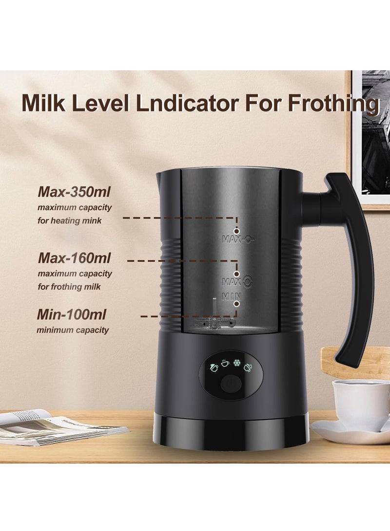 KASTWAVE Electric Milk Frother, 4-in-1 Automatic Coffee Frother, 350ml Hot & Cold Milk Foamer, Maker Hot Chocolate Milk, 400W Auto Shut-Off for Coffee Latte Cappuccino Heating Milk -Silent Operation  - Image 4