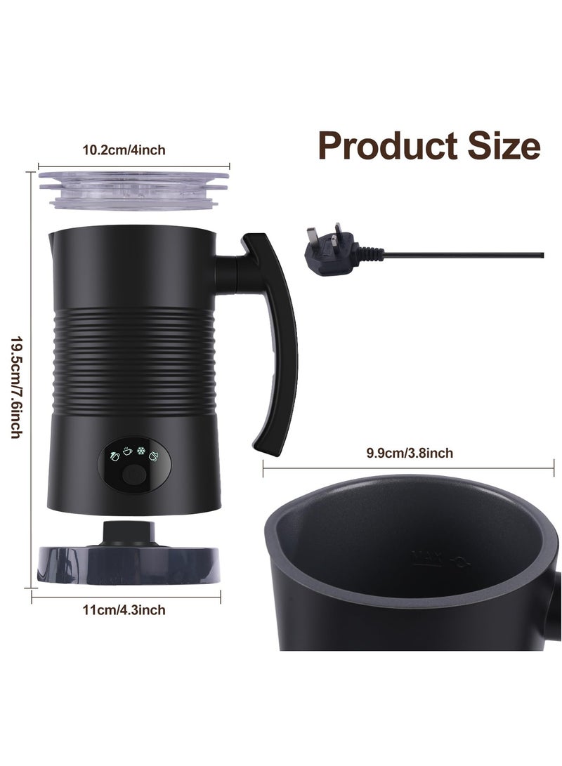 KASTWAVE Electric Milk Frother, 4-in-1 Automatic Coffee Frother, 350ml Hot & Cold Milk Foamer, Maker Hot Chocolate Milk, 400W Auto Shut-Off for Coffee Latte Cappuccino Heating Milk -Silent Operation  - Image 2