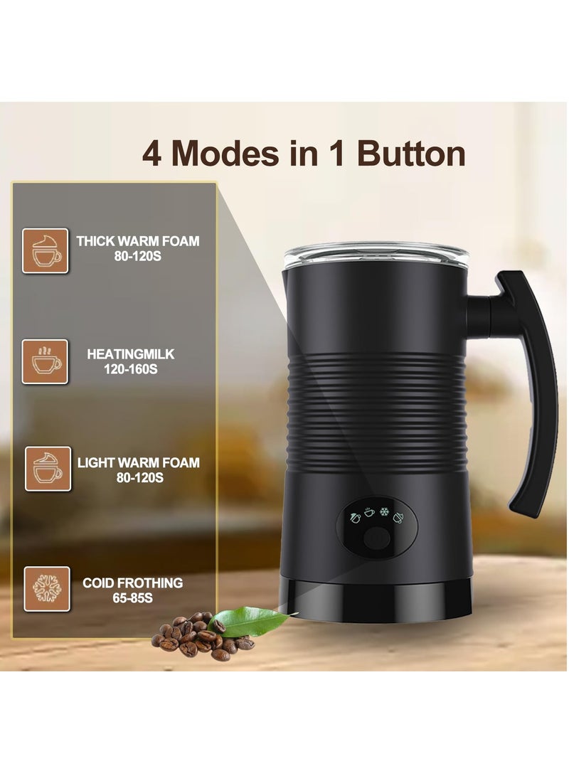 KASTWAVE Electric Milk Frother, 4-in-1 Automatic Coffee Frother, 350ml Hot & Cold Milk Foamer, Maker Hot Chocolate Milk, 400W Auto Shut-Off for Coffee Latte Cappuccino Heating Milk -Silent Operation  - Image 3