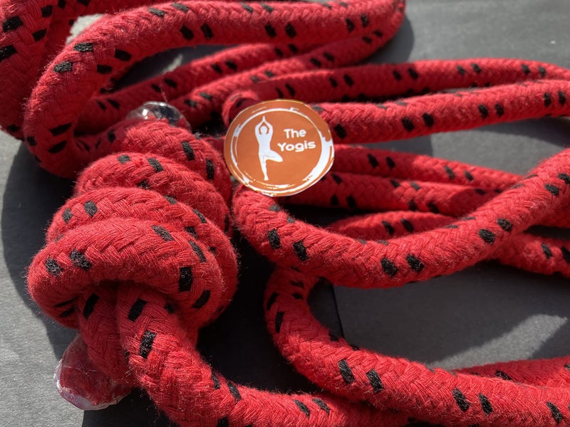 The Yogis™ Iyengar Wall Yoga Ropes Long Size (14MM - COTTON) Set of - 2 Ropes - Image 3