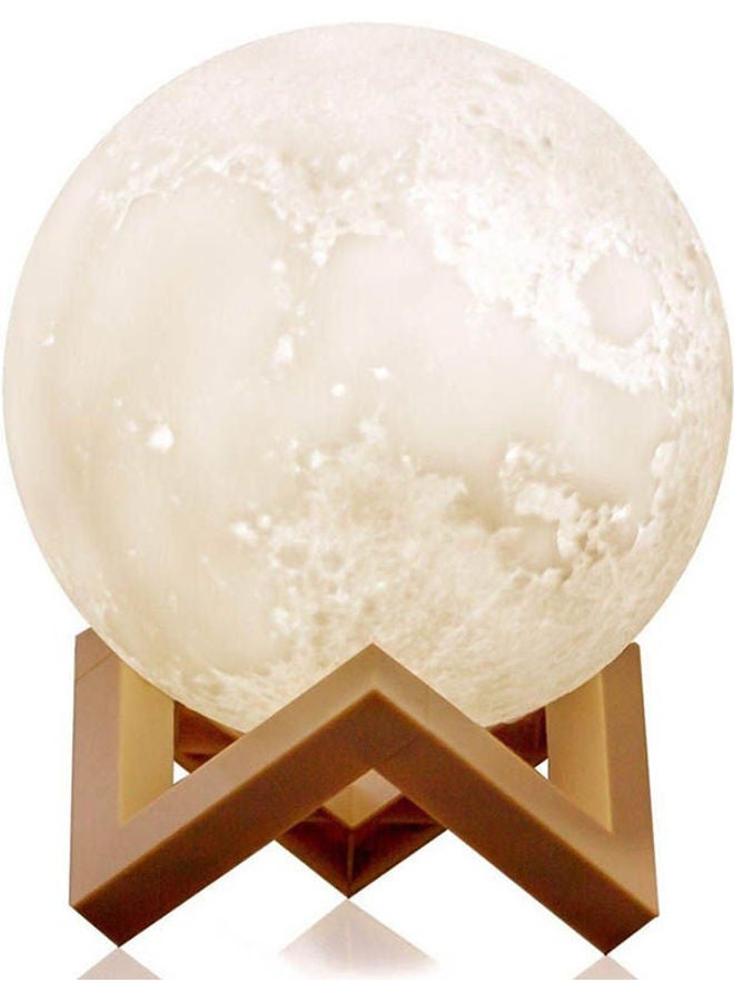 3D Led Moon Night Lamp Moon Light Base Table Desk Light Magical Gift Touch Sensor multicolour 15cm - Image 1