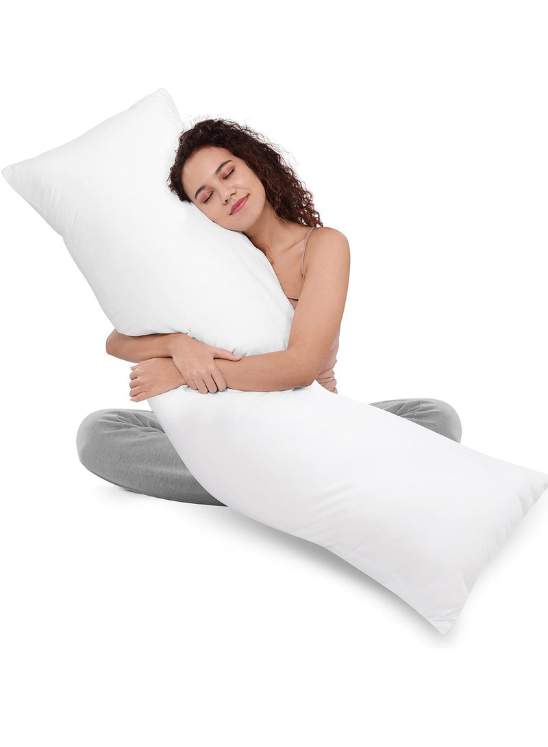 Utopia Bedding Full Body Pillow for Adults (White, 20 x 54 Inch), Long Pillow for Sleeping, Large Pillow Insert for Side Sleepers - Image 1