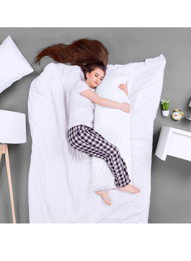 Utopia Bedding Full Body Pillow for Adults (White, 20 x 54 Inch), Long Pillow for Sleeping, Large Pillow Insert for Side Sleepers - Image 2