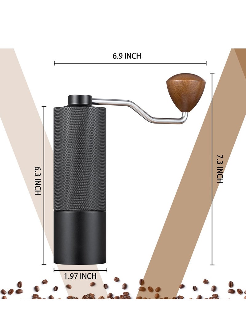 Manual Coffee Grinder,Hand Coffee Grinder with 7 Stainless Steel Conical Burr for Drip Coffee, Capacity 25g ,French Press,Pour Over,Turkish Brew,especially for Espresso Commercial Coffee Maker - Image 3