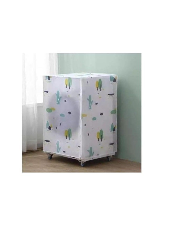 Practical Ghasalat Washing Machine Cover Egyptian Style Heavy Duty Fabric Front Load Automatic Machine Cover Random Design Keeps Away Water Splashes Dust Humidity - Image 3