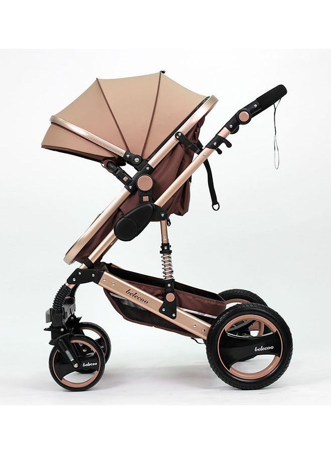 belecoo 6 Khaki - 3 In 1 Classic Pram  - Image 3