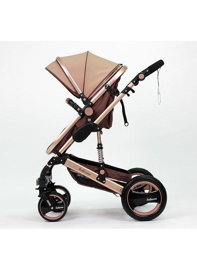 belecoo 6 Khaki - 3 In 1 Classic Pram  - Image 4