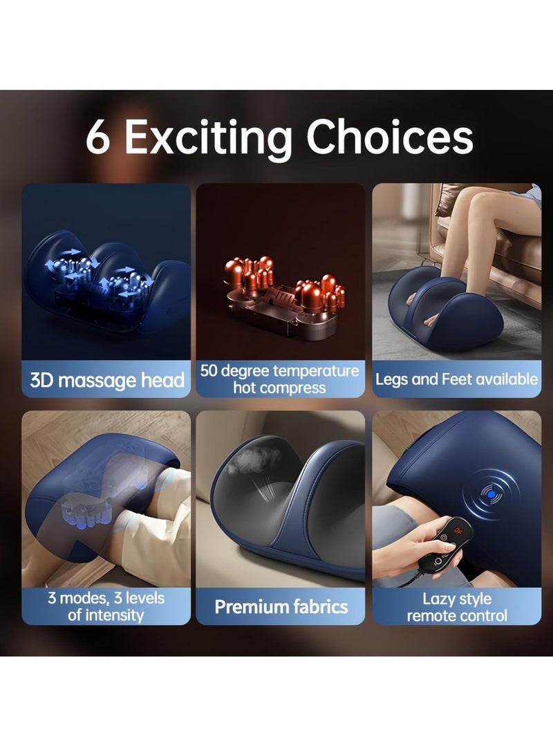 GUDOO Foot Calf Massager Machine Electric Multi Use Foot Massager Machine with Heat Shiatsu Deep Kneading Rolling for Pain Relief  Improves Blood Circulation Ideal for Men Women  - Image 3
