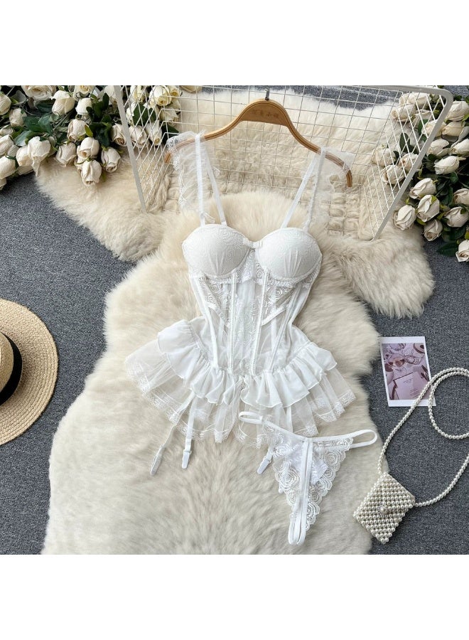 كابريشوس طقم لانجري دانتيل – كورسيه أنيق مع سروال متناسق - Image 2