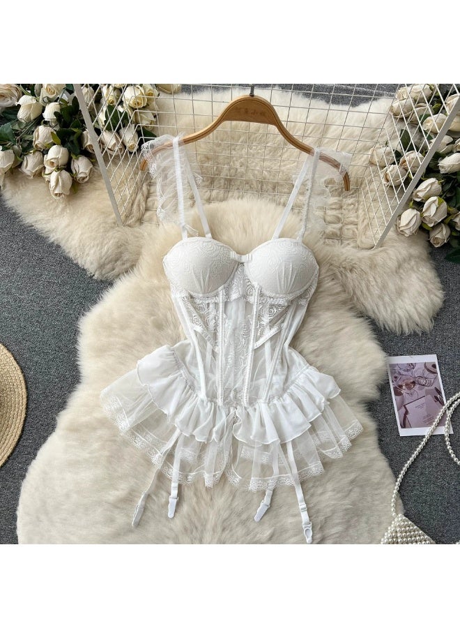 كابريشوس طقم لانجري دانتيل – كورسيه أنيق مع سروال متناسق - Image 5