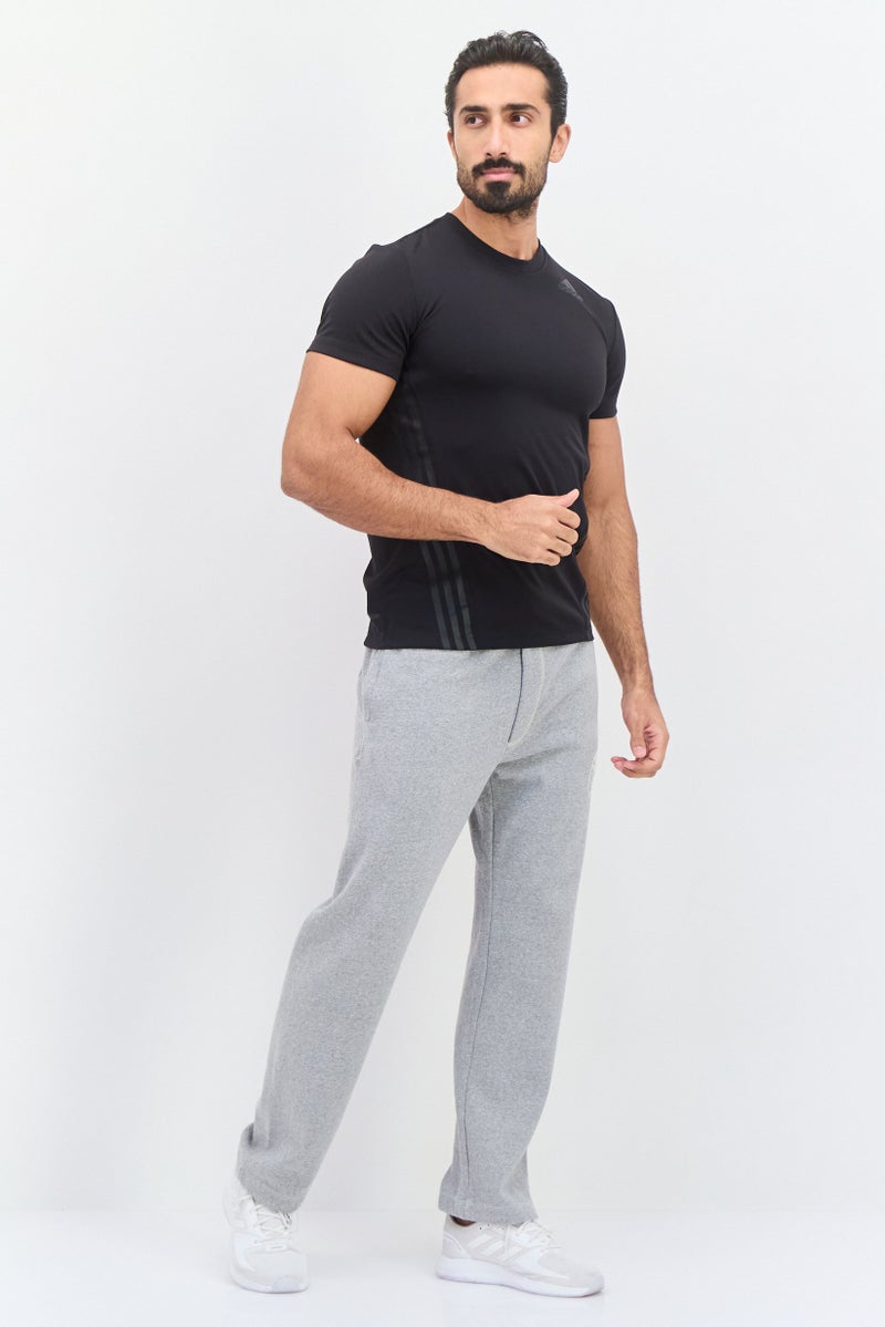 Adidas تي شيرت تدريب قصير الأكمام للرجال، رياضي، أسود - Image 4