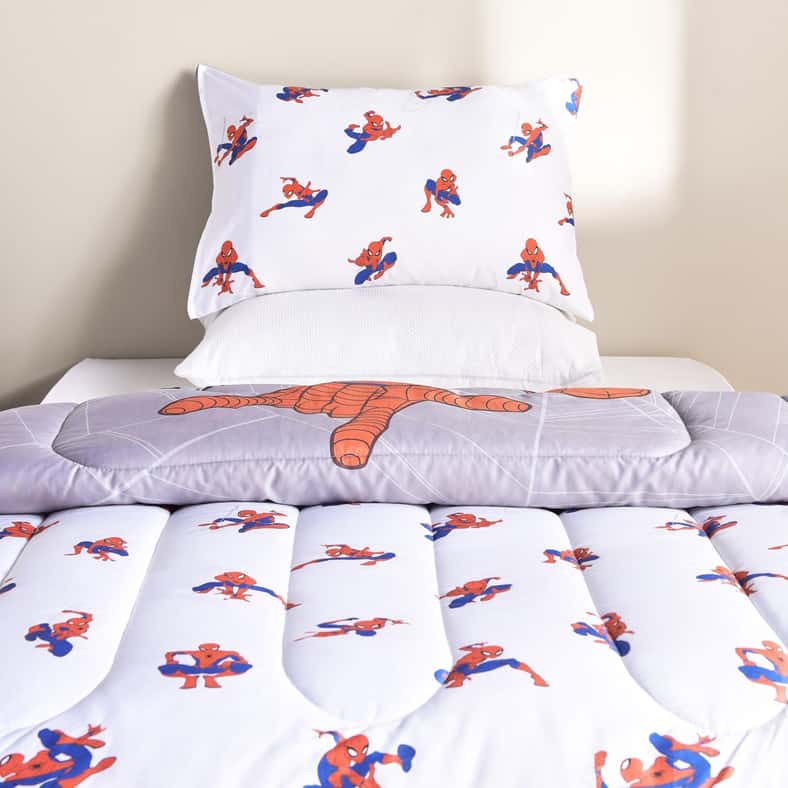 Pan Home طقم لحاف سبايدرمان للأولاد - أحمر ورمادي - Image 2