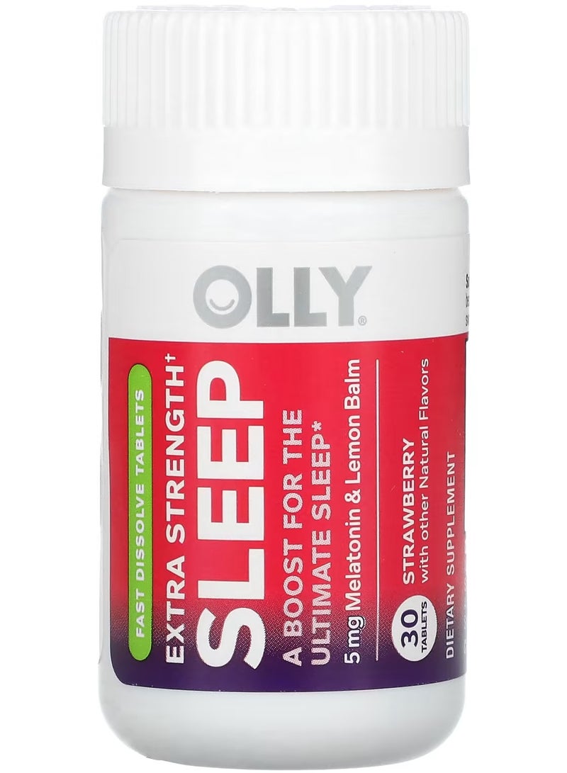 OLLY Extra Strength, Sleep, Strawberry, 30 Tablets - Image 2
