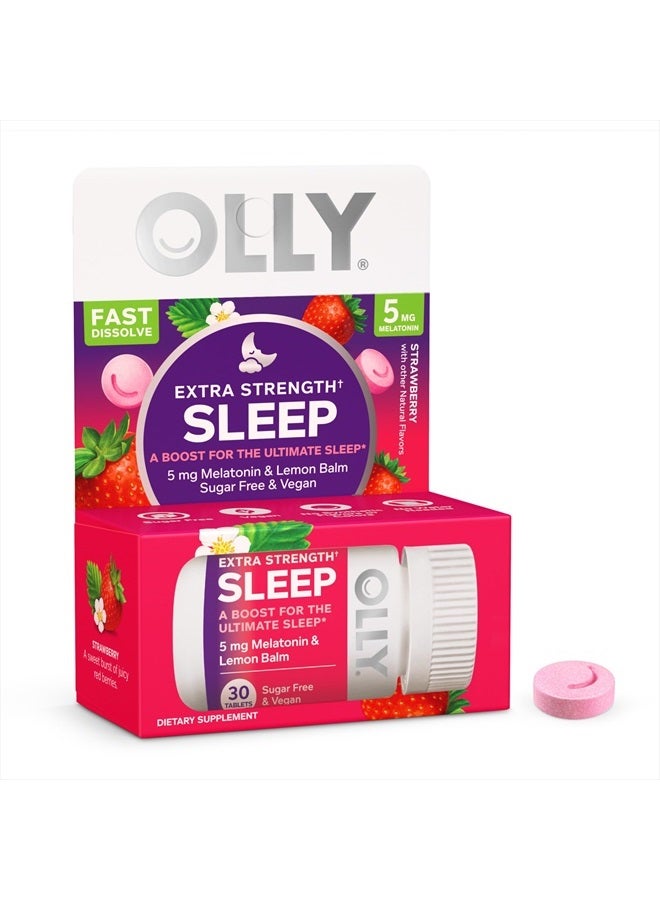 OLLY Extra Strength, Sleep, Strawberry, 30 Tablets - Image 4
