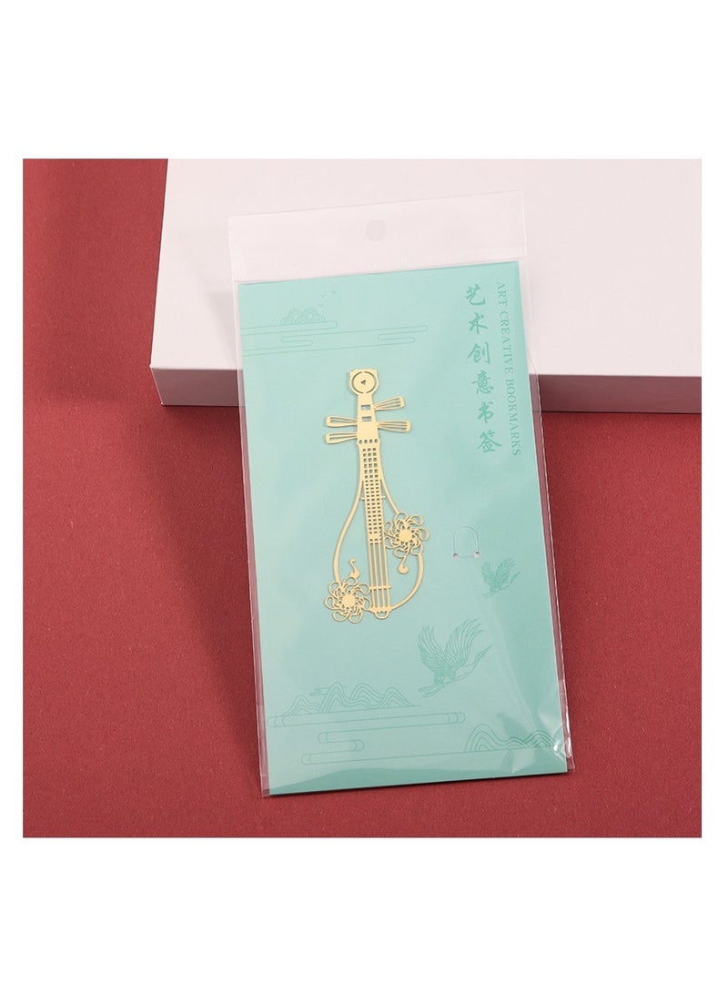 عام الصينية الإبداعية الآلات الموسيقية الوطنية القديمة النمط البرونزي إشارة مرجعية للهدايا الصينية النمط الرجعية والهدايا التذكارية المعدنية - مجموعة من ثمانية - Image 3