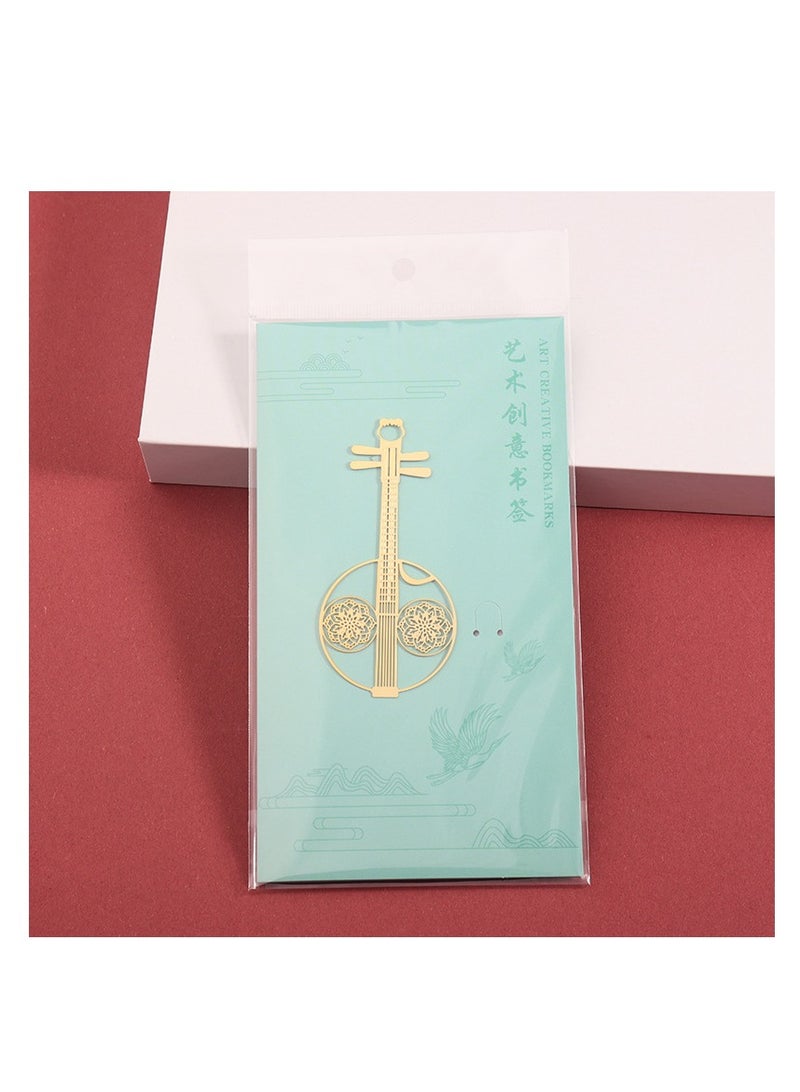 عام الصينية الإبداعية الآلات الموسيقية الوطنية القديمة النمط البرونزي إشارة مرجعية للهدايا الصينية النمط الرجعية والهدايا التذكارية المعدنية - مجموعة من ثمانية - Image 5