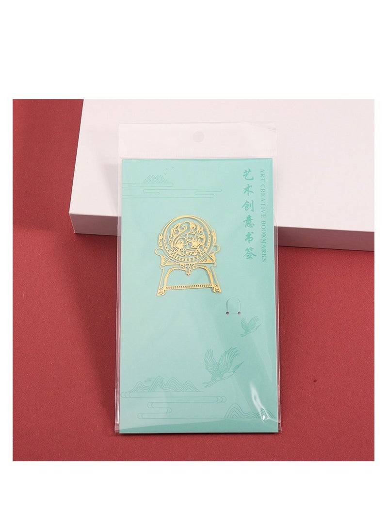 عام الصينية الإبداعية الآلات الموسيقية الوطنية القديمة النمط البرونزي إشارة مرجعية للهدايا الصينية النمط الرجعية والهدايا التذكارية المعدنية - مجموعة من ثمانية - Image 2