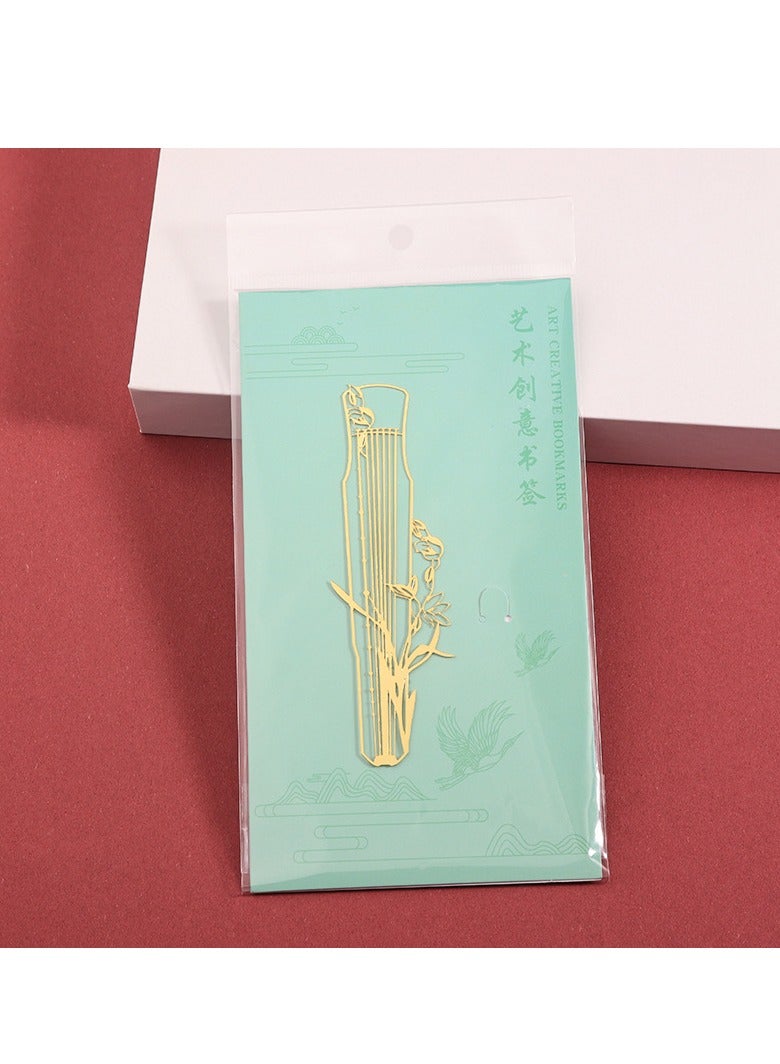 عام الصينية الإبداعية الآلات الموسيقية الوطنية القديمة النمط البرونزي إشارة مرجعية للهدايا الصينية النمط الرجعية والهدايا التذكارية المعدنية - مجموعة من ثمانية - Image 4