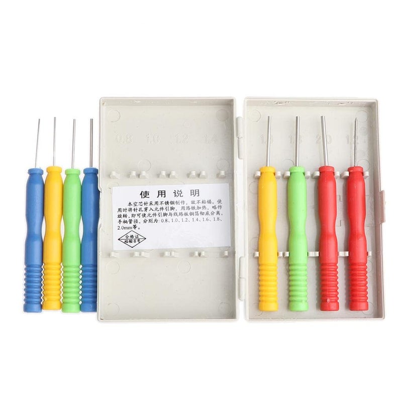 klarako 8 Pieces Hollow Needles Desoldering Tool IC Extraction Tool Set Removal Pin for - Image 3