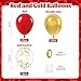 awenztech 60pcs Red and Gold Balloons 12inch Red and Gold Party Decorations with Confetti Balloons for Valentines Day Wedding Engagements Graduation Anniversary Birthday Party Decoration - Image 4