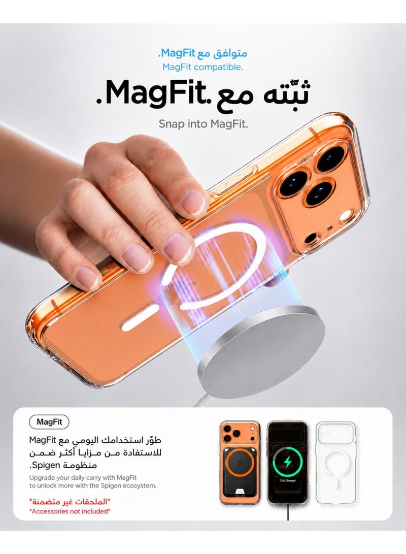 ORYXA iPhone 17 Pro Max Case, 2 IN 1 Magnetic Clear Phone Cover Compatible with MagSafe + Screen Protector, [Never Yellow] Slim Shockproof Full Protection for Apple iPhone 17 Pro Max, Crystal Clear - Image 5