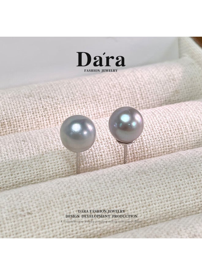 Dara Sea Salt Genuine Multi-flax Pearl Stud Earrings Versatile High-er Pearl elry Gift For Girlfriend Wife Women's Day Birthday - Image 5