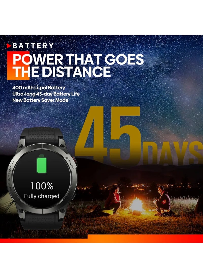 Zeblaze - Zeblaze Stratos 3 GPS Smart Watch Ultra HD AMOLED Display Built-in GPS Hi-Fi Bluetooth Phone Calls - Image 1