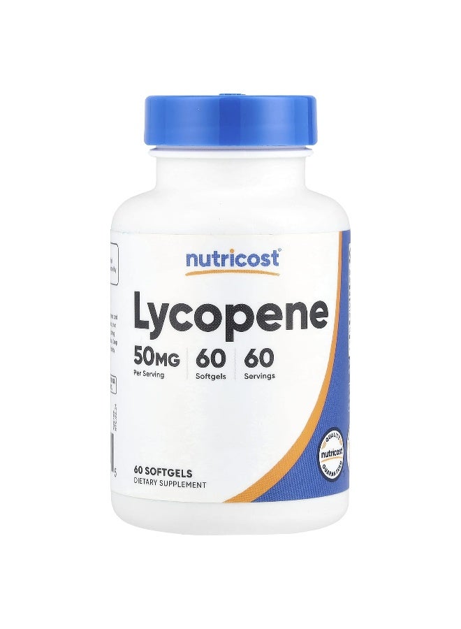 Nutricost, Lycopene , 50 mg , 60 Softgels - Image 1