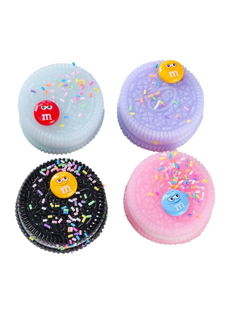 TARA NEW Squishy Biscuits Squeeze Toys,Sensory Fidget Toy for Your Best Mellow and Chill,Party Favors,Perfect Desk Accessory for Adults (4pcs) - Image 1