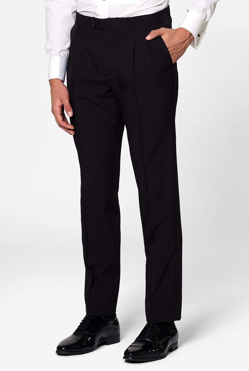 Opposuits Men's Formal Outfit - Premium Tuxedo Suit - Christmas - Slim Fit - White and Black - Includes Blazer, Pants and Bow tie - Image 5