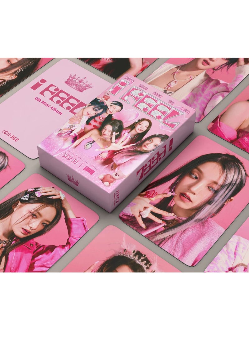 55-Piece Kpop Gidle I Feel New Al Lomo Card For Fans Collection Gifts - Image 3
